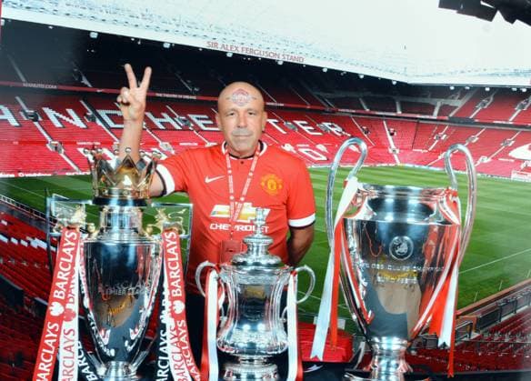 Mr Manchester United, ManU visits Old Trafford. Mr Manchester United visits Old Trafford. 23.08.2014  Copyright: xNeilxJonesx NINTCHDBPICT000118857810