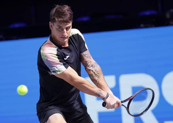 TENNIS - ATP, Tennis Herren Erste Bank Open VIENNA,AUSTRIA,21.OCT.25 - TENNIS - ATP World Tour, Erste Bank Open. Image shows Camilo Ugo Carabelli (ARG).  GEPAxpictures xWalterxLuger