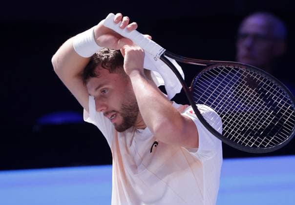 TENNIS - ATP, Tennis Herren Erste Bank Open VIENNA,AUSTRIA,21.OCT.25 - TENNIS - ATP World Tour, Erste Bank Open. Image shows Filip Misolic (AUT).  GEPAxpictures xWalterxLuger