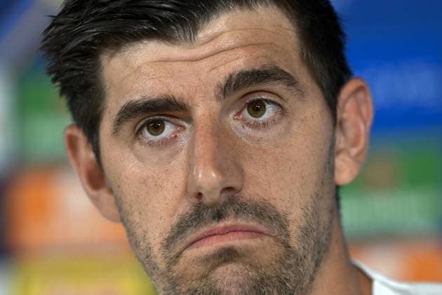 Ahead of Real Madrid v Juventus - UEFA Champions League MADRID, SPAIN - OCTOBER 21: Thibaut Courtois of Real Madrid speaks during the press conference, PK, Pressekonferenz following the training session ahead of the UEFA Champions League third-week football match between Real Madrid and Juventus at the Valdebebas facilities in Madrid, Spain on October 21, 2025. Burak Akbulut Anadolu Madrid Spain. Editorial use only. Please get in touch for any other usage.  Copyright: x2025xAnadoluxBurakxAkbulutx