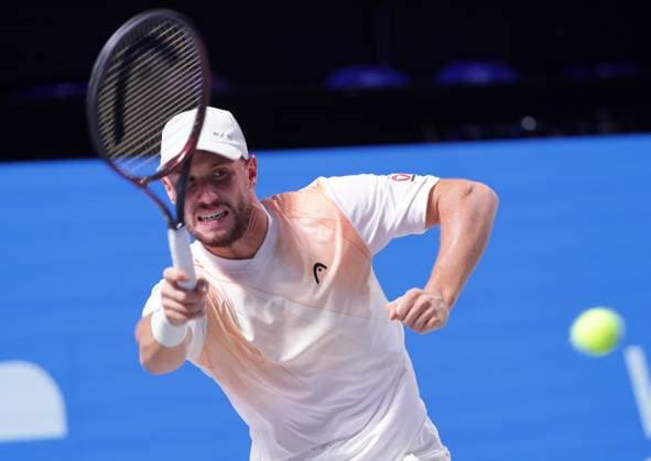 TENNIS - ATP, Tennis Herren Erste Bank Open VIENNA,AUSTRIA,21.OCT.25 - TENNIS - ATP World Tour, Erste Bank Open. Image shows Filip Misolic (AUT).  GEPAxpictures xWalterxLuger