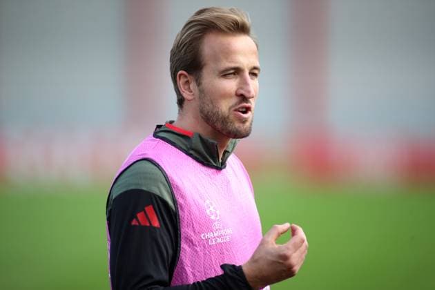 Football, Men, Champions League, Season 2025 2026, FC Bayern Mnnchen, Final training Harry Kane FC Bayern Mnnchen Head, Upper body