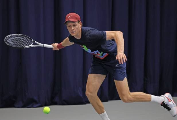 Tennis, ATP tournament in Vienna, Training Jannik Sinner