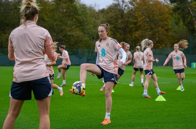 Football, Women, National Team Scotland, Training