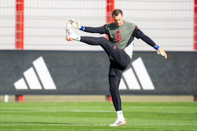 Manuel Neuer 1 FC Bayern Muenchen at final training, Final training, FC Bayern Muenchen vs Club Brugge, Football, Champions League, 21 10 2025 Muenchen Bayern Germany Copyright: xkolbert-press MarcxMarasescux