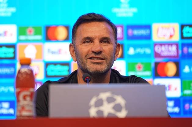 Football, CL, Galatasaray Istanbul, Press conference