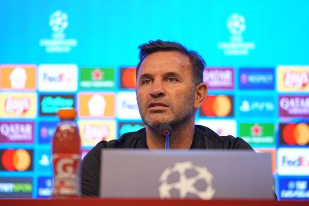 Ahead of Galatasaray and Bodo Glimt - UEFA Champions League ISTANBUL, TURKIYE - OCTOBER 21: Head Coach of Galatasaray Okan Buruk attends a press conference, PK, Pressekonferenz at Kemerburgaz Metin Oktay Facilities ahead of UEFA Champions League football match between Galatasaray and Bodo Glimt in Istanbul, Turkiye on October 21, 2025. Adem Kutucu Anadolu Istanbul Turkey. Editorial use only. Please get in touch for any other usage.  Copyright: x2025xAnadoluxAdemxKutucux