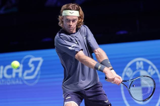 TENNIS - ATP, Tennis Herren Erste Bank Open VIENNA,AUSTRIA,21.OCT.25 - TENNIS - ATP World Tour, Erste Bank Open. Image shows Andrey Rublev (RUS).  GEPAxpictures xWalterxLuger