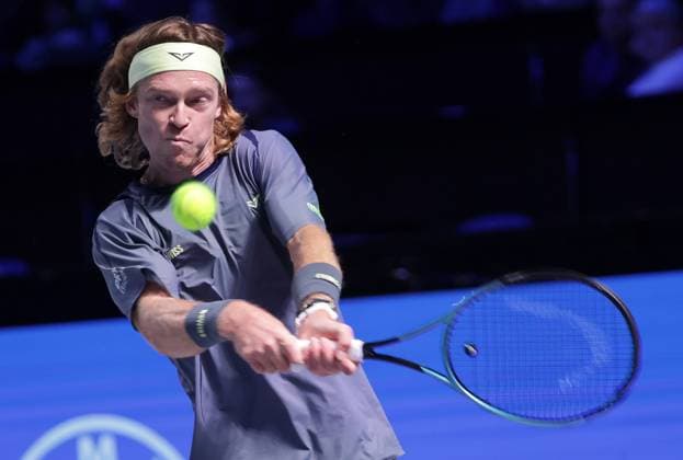 TENNIS - ATP, Tennis Herren Erste Bank Open VIENNA,AUSTRIA,21.OCT.25 - TENNIS - ATP World Tour, Erste Bank Open. Image shows Andrey Rublev (RUS).  GEPAxpictures xWalterxLuger