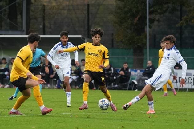 Wednesday, 21 10 2025 Season 2025 2026 Matchday 3 UEFA Youth League at Tingbjerg Idraetspark, Copenhagen, Denmark FC Copenhagen U19 BV Borussia Dortmund U19 Mathis Albert BVB