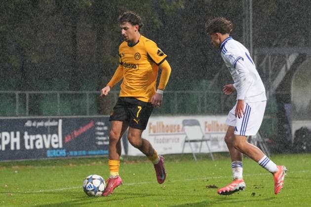 Wednesday, 21 10 2025 Season 2025 2026 Matchday 3 UEFA Youth League at Tingbjerg Idraetspark, Copenhagen, Denmark FC Copenhagen U19 BV Borussia Dortmund U19 Taycan Macid Etcibasi BVB