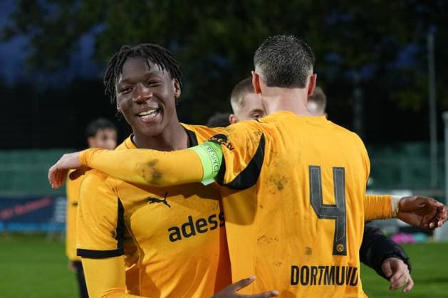 Wednesday, 21 10 2025 Season 2025 2026 Matchday 3 UEFA Youth League at Tingbjerg Idraetspark, Copenhagen, Denmark FC Copenhagen U19 BV Borussia Dortmund U19 Pharell Kegni BVB