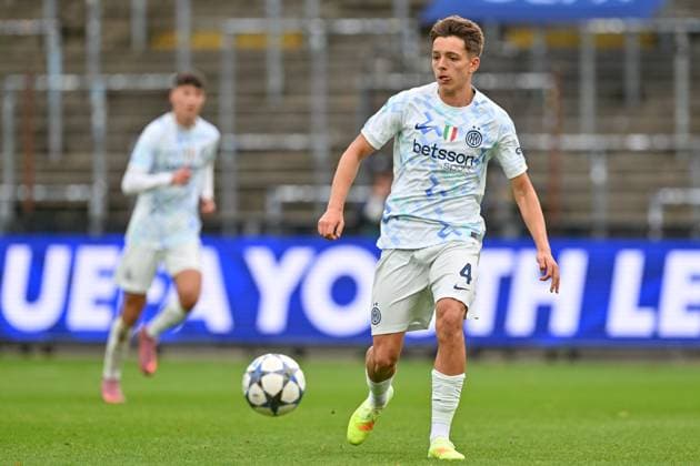 251021 Youth League Youth League : Royale Union Saint-Gilloise vs FC Internazionale Milano Dino Putsen (4) of Inter pictured during the matchday 3 Uefa Youth League League Phase game in season 2025 - 2026 between the Under 19 teams of Royale Union Saint-Gilloise and FC Internazionale Milano on October 21 , 2025 in Vorst, Belgium. (Photo by David Catry sportpix) Vorst Joseph Marien Brussels Belgium  Copyright: xsportpixxDavidxCatryx