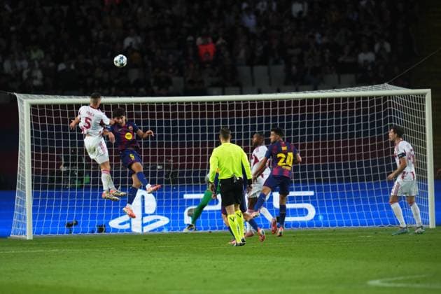 during the UEFA Champions League match, between FC Barcelona, Barca and Olympiacos FC, Lluis Companys Stadium on October 21, 2025 in Barcelona, Spain. (Photo by Bagu Blanco PRESSIN).. Copyright: xBaguxBlancox xPRESSINx
