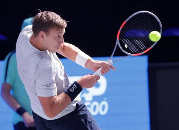 TENNIS - ATP, Tennis Herren Erste Bank Open VIENNA,AUSTRIA,21.OCT.25 - TENNIS - ATP World Tour, Erste Bank Open. Image shows Hamad Medjedovic (SRB).  GEPAxpictures xWalterxLuger