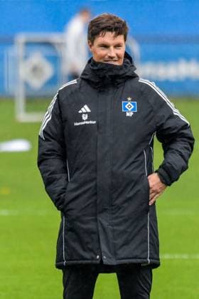 Coach Merlin Polzin HSV Germany , Hamburg , Volksparkstadion , Training ground soccer , 1 Bundesliga , Training of Hamburger SV