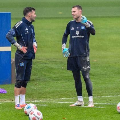 Heuer Fernandes Daniel Peretz Daniel HSV Germany , Hamburg , Volksparkstadion , Training ground soccer , 1 Bundesliga , Training of Hamburger SV