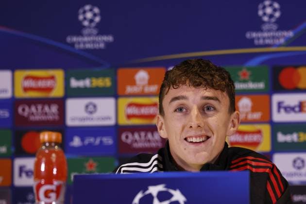 LONDON - Youri Baas of Ajax during the MD-1 press conference, PK, Pressekonferenz ahead of the UEFA Champions League match against Chelsea FC at Stamford Bridge on October 21, 2025, in London, United Kingdom. ANP MAURICE VAN STEEN UEFA Champions League 2025-2026 xVIxANPxSportx xxANPxIVx 539888312 originalFilename: 539888312.jpg
