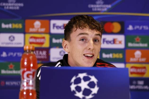 LONDON - Youri Baas of Ajax during the MD-1 press conference, PK, Pressekonferenz ahead of the UEFA Champions League match against Chelsea FC at Stamford Bridge on October 21, 2025, in London, United Kingdom. ANP MAURICE VAN STEEN UEFA Champions League 2025-2026 xVIxANPxSportx xxANPxIVx 539888339 originalFilename: 539888339.jpg