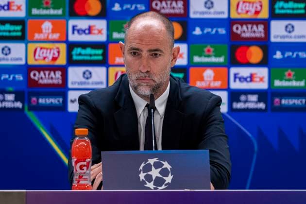 Juventus Training Session And press conference, PK, Pressekonferenz - UEFA Champions League 2025 26 League Phase MD3 Igor Tudor, Head Coach of Juventus FC, is seen during the press conference ahead of the UEFA Champions League 2024 25 match against Real Madrid CF at Estadio Santiago Bernabeu on October 21, 2025 in Madrid, Spain. Madrid Estadio Santiago Bernabeu Madrid Spain Copyright: xAlbertoxGardinx AGardin_20251021_Foot_Champions_Juve_PC_0284