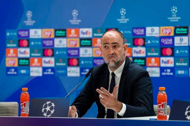 Juventus Training Session And press conference, PK, Pressekonferenz - UEFA Champions League 2025 26 League Phase MD3 Igor Tudor, Head Coach of Juventus FC, is seen during the press conference ahead of the UEFA Champions League 2024 25 match against Real Madrid CF at Estadio Santiago Bernabeu on October 21, 2025 in Madrid, Spain. Madrid Estadio Santiago Bernabeu Madrid Spain Copyright: xAlbertoxGardinx AGardin_20251021_Foot_Champions_Juve_PC_0294