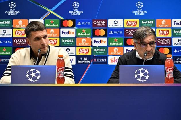 Football, CL, Atalanta Bergamo, Press conference