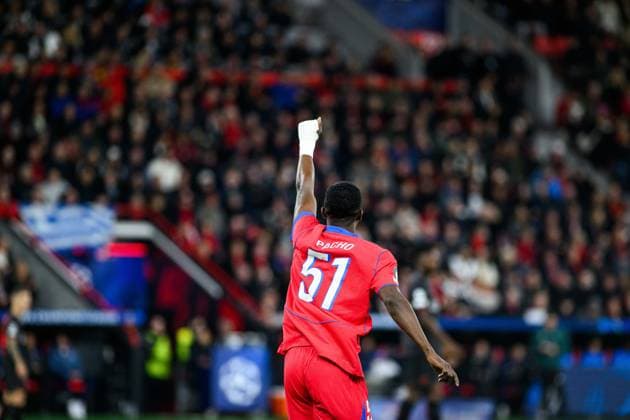LEVERKUSEN, GERMANY - 21 OCTOBER, 2025: Willian Pacho - UEFA Champions League, match Bayer Leverkusen vs Paris Saint Germain at BayArena.  Copyright: xx