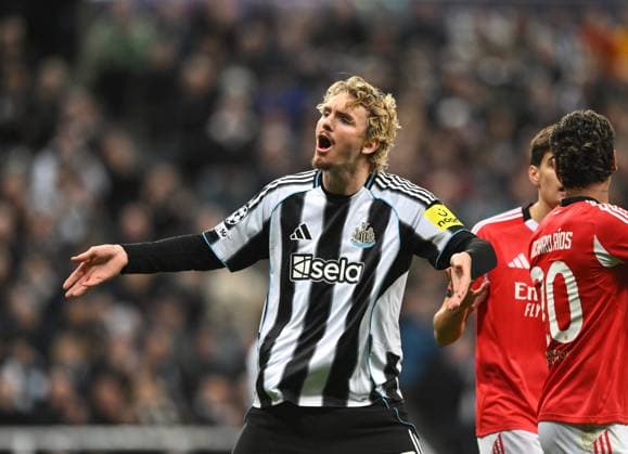 Nick Woltemade of Newcastle United Newcastle United v Benfica, UEFA Champions League, Group Stage, Football, St James Park, Newcastle, UK - 21 Oct 2025Newcastle St James Park United Kingdom EDITORIAL USE ONLY No use with unauthorised audio, video, data, fixture lists, club league logos or live services. Online in-match use limited to 120 images, no video emulation. No use in betting, games or single club league player publications.  Copyright: xRichardxLee Shutterstockx 15552303ab