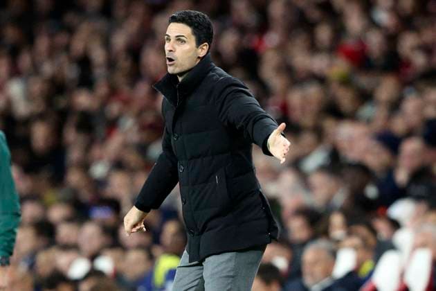 Arsenal FC v Atletico de Madrid - UEFA Champions League 2025 26 League Phase MD3 Mikel Arteta, Manager of Arsenal on the side line during the UEFA Champions League 2025 26 League Phase MD3 match between Arsenal FC and Atletico de Madrid at Arsenal Stadium on October 21, 2025 in London, England. London Arsenal Stadium England United Kingdom Copyright: xNealxSimpson Sportsphoto APLx 14139291