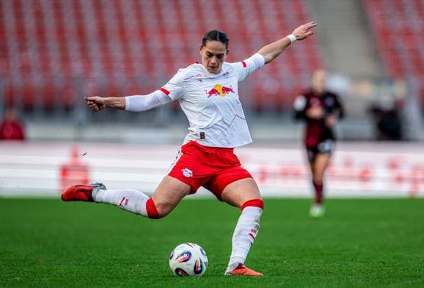 Leipzigs Giovanna Hoffmann Soccer 1 Womens Bundesliga, Matchday 5 1 FC Nuremberg RB Leipzig 5 October 2025 Nuremberg, Max Morlock Stadium 1 FC Nuremberg RB Leipzig