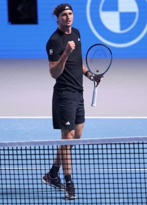 TENNIS - ATP, Tennis Herren Erste Bank Open VIENNA,AUSTRIA,21.OCT.25 - TENNIS - ATP World Tour, Erste Bank Open. Image shows the rejoicing of Alexander Zverev (GER).  GEPAxpictures xWalterxLuger