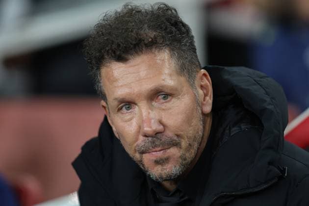 Atletico de Madrid manager Diego Pablo Simeone during the UEFA Champions League match between Arsenal and Atlético de Madrid at Emirates Stadium in London, England (Photo by Alexander Canillas Sports Press Photo) Copyright: xAlexanderxCanillas SPPx Sportspressphoto_SPR45778