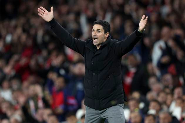 Arsenal FC v Atletico de Madrid - UEFA Champions League 2025 26 League Phase MD3 Mikel Arteta, Manager of Arsenal reacts on the side line during the UEFA Champions League 2025 26 League Phase MD3 match between Arsenal FC and Atletico de Madrid at Arsenal Stadium on October 21, 2025 in London, England. London Arsenal Stadium England United Kingdom Copyright: xNealxSimpson Sportsphoto APLx 14139316