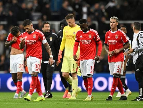Nicolas Otamendi of Benfica after full time Newcastle United v Benfica, UEFA Champions League, Group Stage, Football, St James Park, Newcastle, UK - 21 Oct 2025Newcastle St James Park United Kingdom EDITORIAL USE ONLY No use with unauthorised audio, video, data, fixture lists, club league logos or live services. Online in-match use limited to 120 images, no video emulation. No use in betting, games or single club league player publications. Copyright: xRichardxLee Shutterstockx 15552303bu