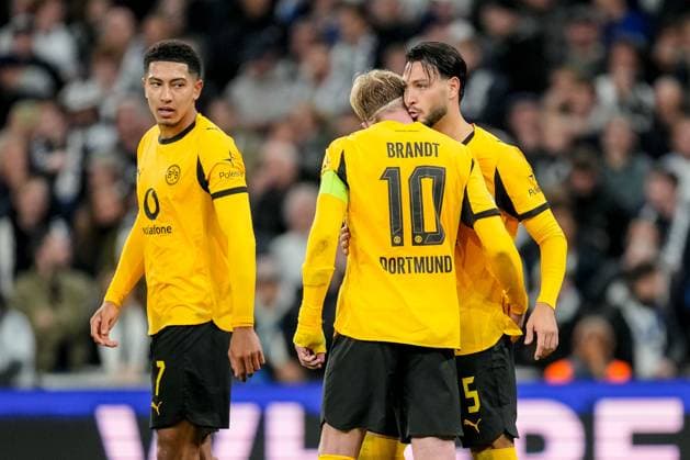 Ramy BensebaÃ¯ni (Borussia Dortmund) celebrates after scoring his team s second goal with teammates during the UEFA Champions League 2025 26 League Phase MD3 match between F.C. Copenhagen and Borussia Dortmund at Parken Stadium on October 21, 2025 in Copenhagen, Denmark. (Photo by Alex Gottschalk DeFodi Images) Ramy Bensebaïni Borussia Dortmund celebrates after scoring his team s second goal with teammates during the UEFA Champions League 2025 26 League Phase MD3 match between F C Copenhagen and Borussia Dortmund at Parken Stadium on October 21, 2025 in Copenhagen, Denmark Photo by Alex Gottschalk DeFodi Images