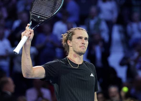 TENNIS - ATP, Tennis Herren Erste Bank Open VIENNA,AUSTRIA,21.OCT.25 - TENNIS - ATP World Tour, Erste Bank Open. Image shows the rejoicing of Alexander Zverev (GER).  GEPAxpictures xWalterxLuger