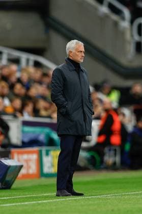 21st October 2025; St James Park, Newcastle, England; UEFA Champions League Football, Newcastle United versus Benfica; Jose Mourinho manager of Benfica watches from the sideline  CraigxCowan