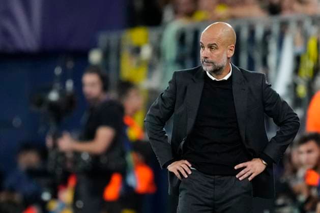 Villarreal CF v Manchester City - UEFA Champions League 2025 26 League Phase MD3 Pep Guardiola head coach of Manchester City and Spain during the UEFA Champions League 2025 26 League Phase MD3 match between Villarreal CF and Manchester City at Estadio de la Ceramica on October 21, 2025 in Villarreal, Spain. Villarreal Castellon Spain  Copyright: xJosexBretonx originalFilename:bretonhernandez-villarre251021_nphFB.jpg