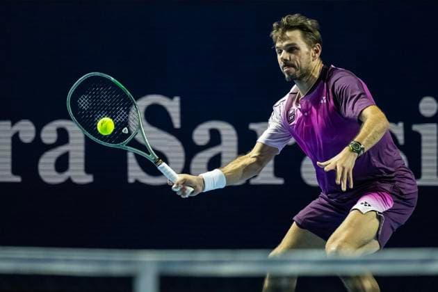 21st October 2025; St. Jakobshalle, Basel, Switzerland; 2025 ATP, Tennis Herren Swiss Indoor Tennis Day 3; Stan Wawrinka (SUI) in action during the match against Miomir Kecmanovic (SRB) in the first round  DavidxEmm