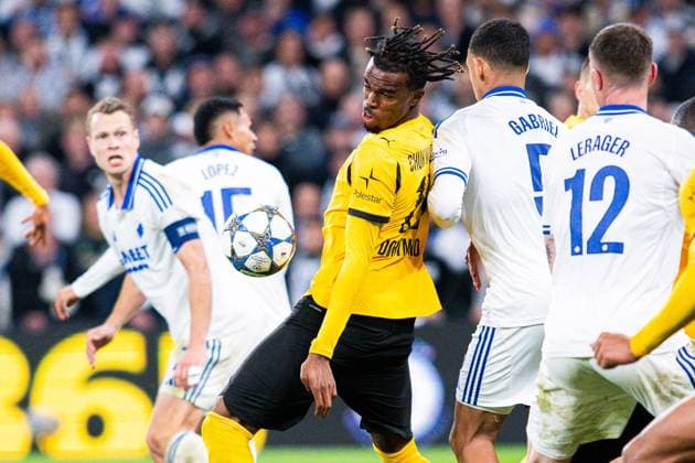 21 10 2025 Football, 2025 2026, Champions League, Matchday 3, FC Copenhagen Borussia Dortmund M Carney Chukwuemeka Dortmund