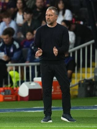 ESP: FC Barcelona, Barca v Olympiacos FC. UEFA Champions League. Matchday 3. FC Barcelona head coach Hansi Flick during the UEFA Champions League match, between FC Barcelona and Olympiacos FC, Lluis Companys Stadium on October 21, 2025 in Barcelona, Spain. kpng Copyright: xBaguxBlancox xPRESSINx PS_03409