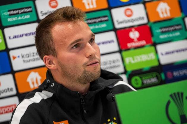 SOCCER - UEFA ECL, Rapid vs Fiorentina VIENNA,AUSTRIA,22.OCT.25 - SOCCER - UEFA Conference League, SK Rapid Wien vs ACF Fiorentina, preview, press conference, PK, Pressekonferenz Rapid. Image shows Matthias Seidl (Rapid).  GEPAxpictures xPhilippxBrem