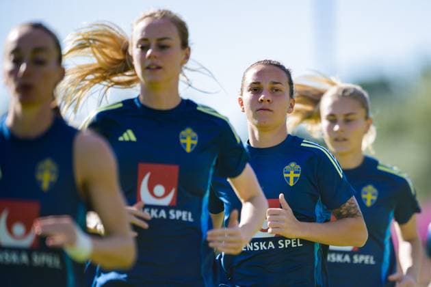 Football, Women, National Team Sweden Training