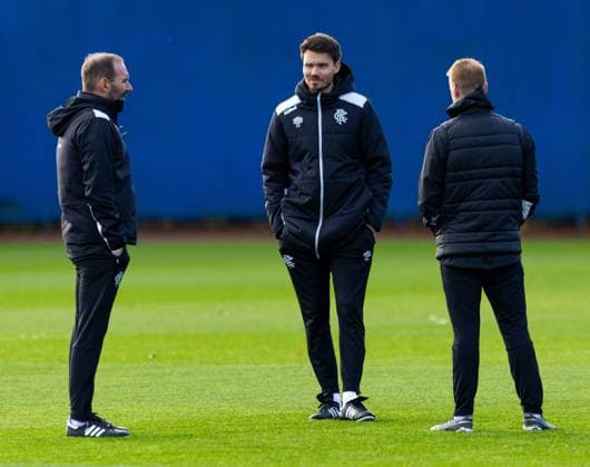 Football, EL, Glasgow Rangers training