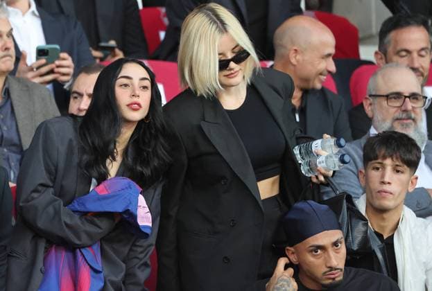 FC Barcelona, Barca v Olympiacos FC - UEFA Champions League 2025 26 League Phase MD3 Nicki Nicole is in the box during the match between FC Barcelona and Olympiacos FC, corresponding to Matchday 3 of the League phase of the UEFA Champions League, at the Lluis Companys Stadium in Barcelona, Spain, on October 21, 2025. Barcelona Barcelona Spain  Copyright: xUrbanandsportx originalFilename:urbanandsport-fcbarcel251021_np3Cu.jpg
