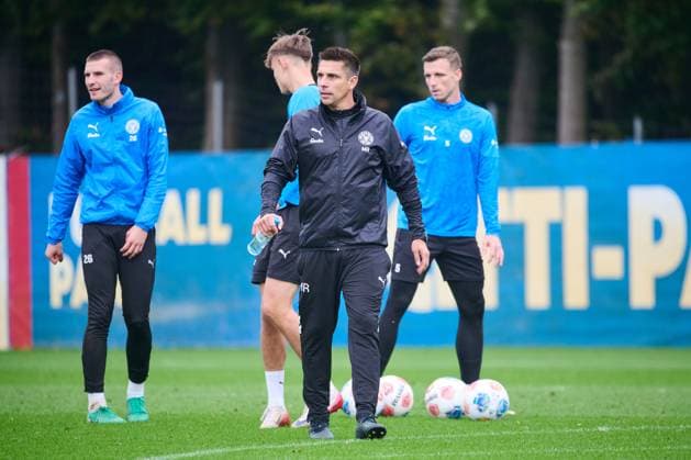 22 10 2025, Football, Men, 2 BL, Season 2025 2026, Training Holstein Kiel Coach Marcel Rapp Kiel, Projensdorf Projensdorf, Training ground Schleswig Holstein Germany