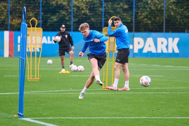 22 10 2025, Football, Men, 2 BL, Season 2025 2026, Training Holstein Kiel Phil Harres Kiel, Projensdorf Projensdorf, Training ground Schleswig Holstein Germany