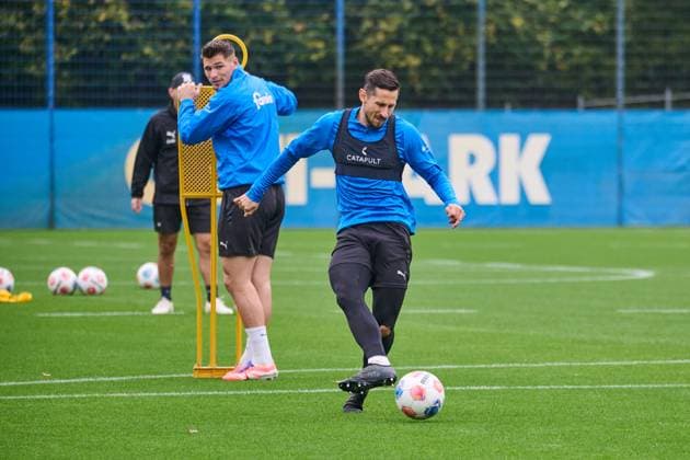 22 10 2025, Football, Men, 2 BL, Season 2025 2026, Training Holstein Kiel Captain Steven Skrzybski Kiel, Projensdorf Projensdorf, Training ground Schleswig Holstein Germany