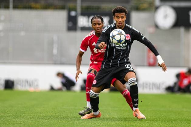 FRANKFURT, GERMANY - 22 OCTOBER, 2025: - UEFA Youth Champions League, match SG Eintracht Frankfurt vs Liverpool FC at Deutsche Bank Park.  Copyright: xx