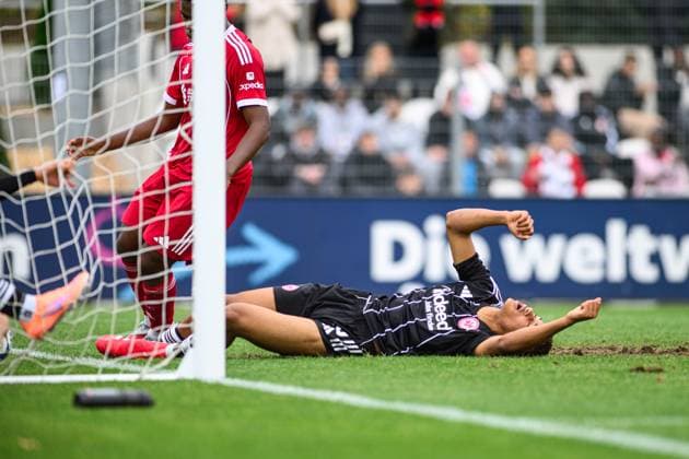 FRANKFURT, GERMANY - 22 OCTOBER, 2025: - UEFA Youth Champions League, match SG Eintracht Frankfurt vs Liverpool FC at Deutsche Bank Park.  Copyright: xx